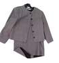 Womens Gray Long Sleeve Blazer And Skirt 2 Piece Suit Set Size 14 image number 3
