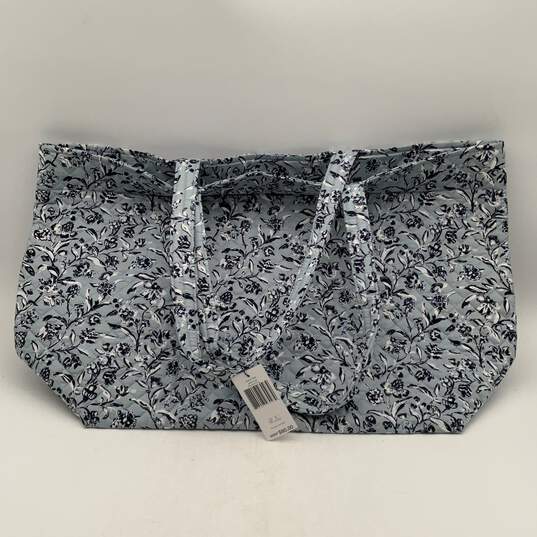 NWT Vera Bradley Womens Blue Floral Inner Pocket Double Handle Tote Bag image number 1