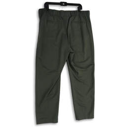 Womens Gray Flat Front Slash Pocket Straight Leg Dress Pants Size 2X alternative image