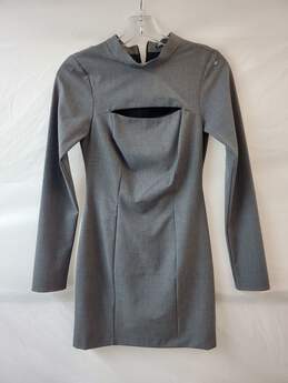 Zara Cut Out Houndstooth Print Mini Dress Size XS