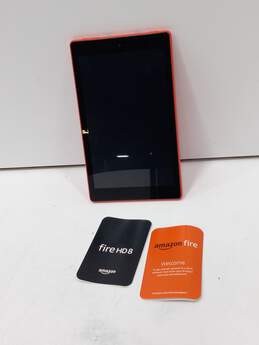 Black Amazon Fire HD 8 w/ Orange Tablet