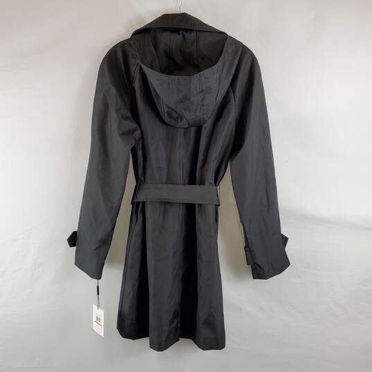 Calvin Klein Women Black Trench Coat XS NWT image number 2