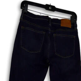 Womens Blue Denim Classic Dark Wash Pockets Skinny Leg Jeans Size 27 alternative image