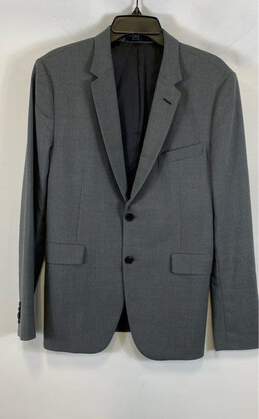 Paul Smith Mens Gray Kensington Fit Single Breasted Wool Suit Jacket Size 38