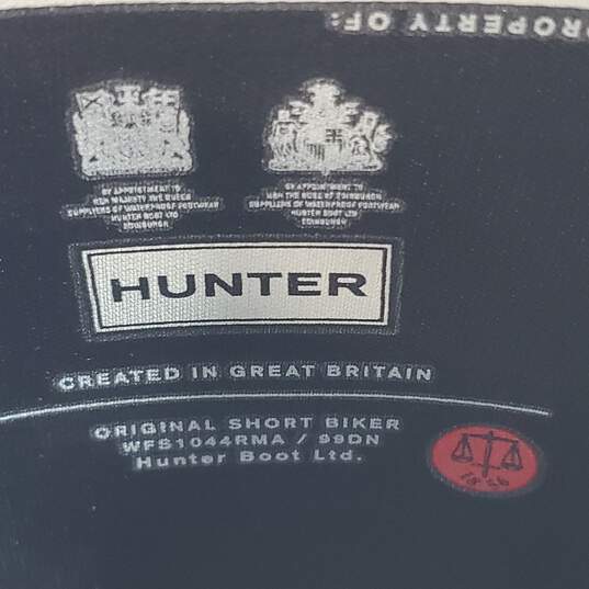 Hunter Original Short Biker Mid Calf Rain Boots Size 5M/6F image number 7