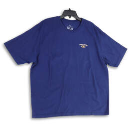 Mens Blue Relex Short Sleeve Crew Neck Pullover Graphic T-Shirt Size 2XL