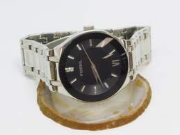 Fossil Arkitekt FS-4213 Silver Tone Black Dial Men's Watch 110.5g