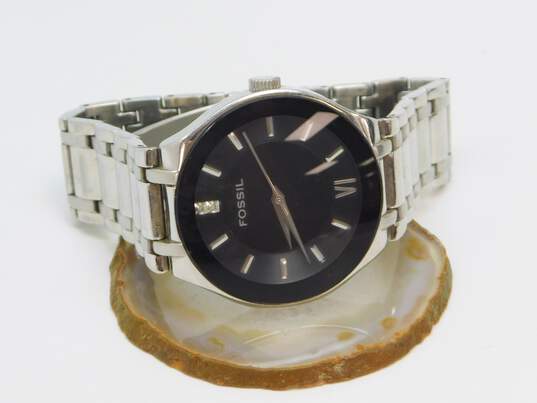 Fossil Arkitekt FS-4213 Silver Tone Black Dial Men's Watch 110.5g image number 1