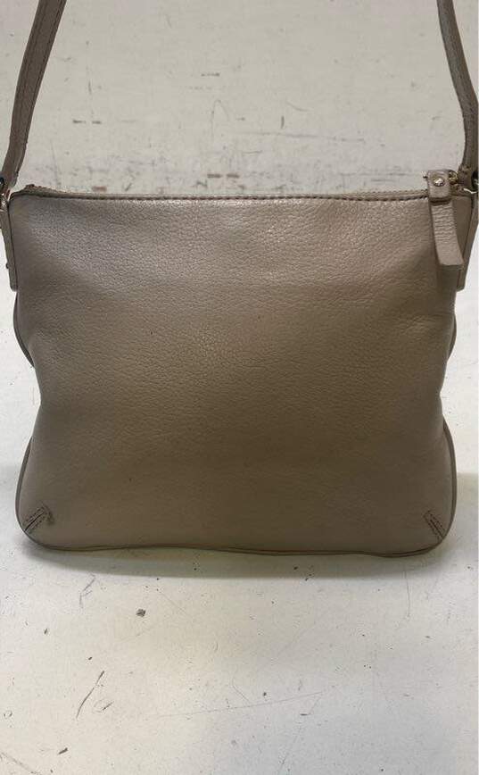 Kate Spade Gray Leather Zip Crossbody Bag image number 2