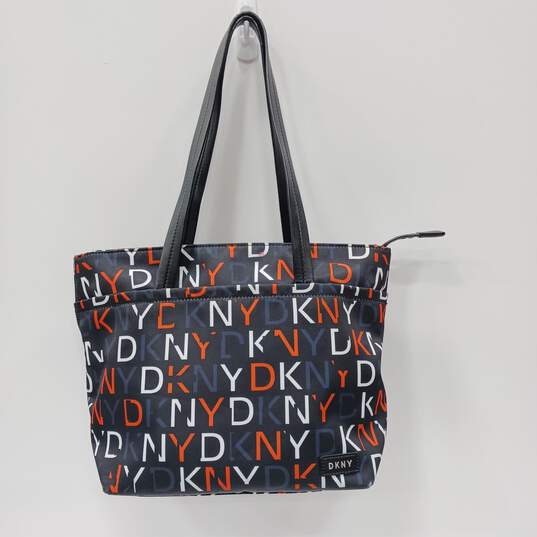 DKNY Signature Logo Nylon Tote Bag image number 1