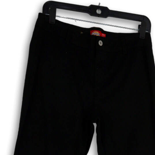 Womens Black Denim Dark Wash Pockets Stretch Straight Leg Jeans Size 9/29 image number 3