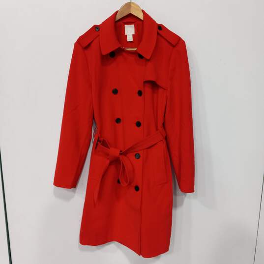 H&M Women's Red Coat Size 16 image number 1