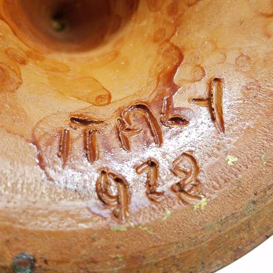 Vintage Gilded Italian Urn Footed Ceramic Planter 12 inch H image number 7