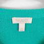 Talbots Women Green Knitted Long Sleeve Top L image number 3