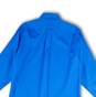 NWT Mens Blue Collared Long Sleeve Pocket Button-Up Shirt Size 32/33 image number 4