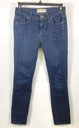 Madewell Women Blue Skinny Jeans Sz 24