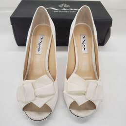 Nina Satin Pump Bow Women Sandal Heels Size 7.5 with Box alternative image