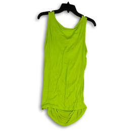NWT Womens Green Cowl Neck Side Ruched Sleeveless Sheath Dress Size Medium alternative image
