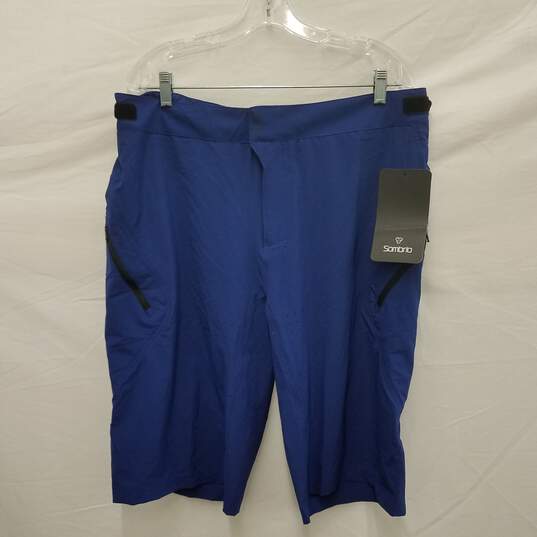 NWT Sombrio Night Rider Highline Men's Blue Shorts Size XL image number 1