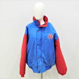 Vintage Chicago Cubs Men's Size Large Bomber Style Jacket Winter Coat