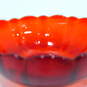 Pair Of Vintage Arcoroc France Ruby Red Tulip Scallop Edge Berry Dessert Bowls image number 5