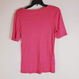 Michael Stars for Anthropologie Women Pink Scoop Neck T-Shirt M alternative image