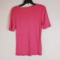 Michael Stars for Anthropologie Women Pink Scoop Neck T-Shirt M image number 2