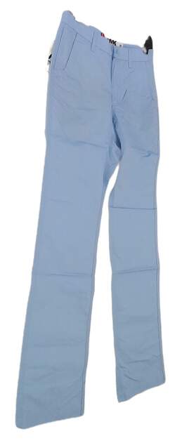 NWT Mens Blue Flat Front Slash Pockets Straight Leg Chino Pants Size 30X34 alternative image