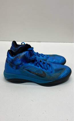 Nike Zoom Hyperfuse Blue Basketball Blue Athletic Shoe Men 10.5