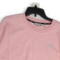 NWT Womens Pink Long Sleeve Round Neck Pullover Cropped Top Size Medium image number 3