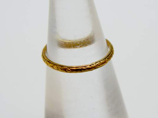 Vintage 10K Yellow Gold Child Size Rings- For Repair 1.3g image number 3