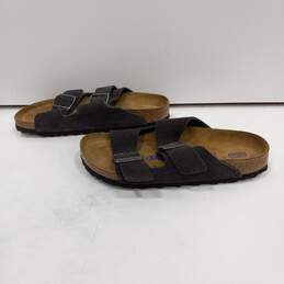 Women's Birkenstock  Black Suede Arizona Sandals Size 7 alternative image