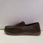Crocs Brown Leather Men Moc Toe Loafers US 9 image number 2