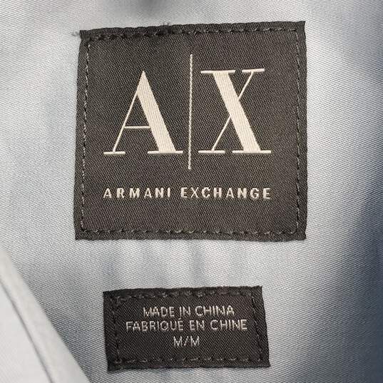Armani Exchange Men Blue Button Up M NWT image number 3