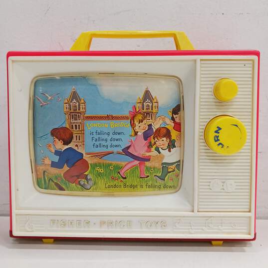 Vintage Fisher Price Giant Screen Music Box TV image number 1
