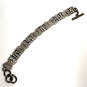 Designer Brighton Silver-Tone Manzanita Interlocked Heart Chain Bracelet image number 4