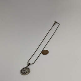 Designer Silpada 925 Sterling Silver Snake Chain Coin Pendant Necklace alternative image