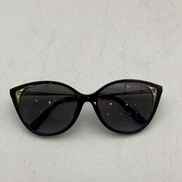 Michael Kors Womens Alexandria Black Gold Cat Eye Sunglasses w/ White Case alternative image