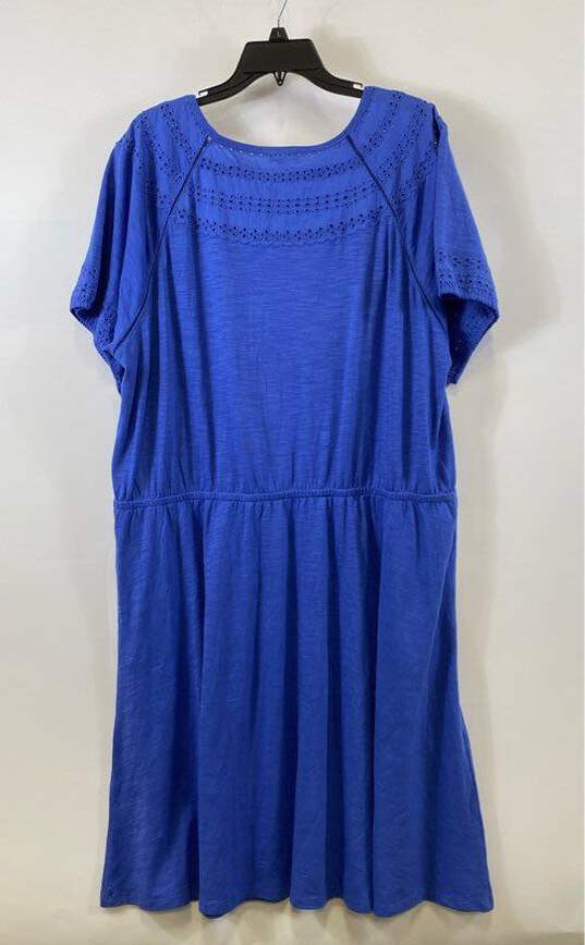Talbots Blue Casual Dress - Size XXXL image number 2