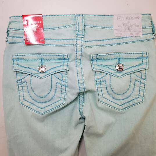 True Religion Women Mint Skinny Jeans NWT sz 27 image number 5