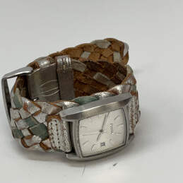 Designer Fossil JR-8838 Leather Strap Stainless Steel Analog Wristwatch alternative image