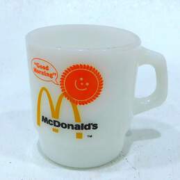 Vtg 1976 McDONALD'S 8oz Good Morning Coffee Cup Mug Fire King