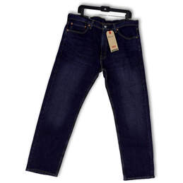 NWT Mens Blue 505 Denim Medium Wash Regular Fit Straight Leg Jeans Sz 36x30