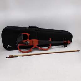 Cecilio Brand 4/4 Full Size Electric Violin w/ Hard Case and Bow