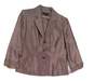 NWT Womens Gray Long Sleeve Collared 3 Button Blazer Size 12 image number 1