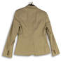 Womens Tan Notch Lapel Long Sleeve Single Breasted One Button Blazer Size 6 image number 2