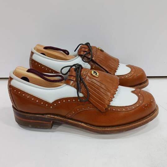 FootJoy Women's Brown Leather Golf Shoes Size 4.5D image number 3