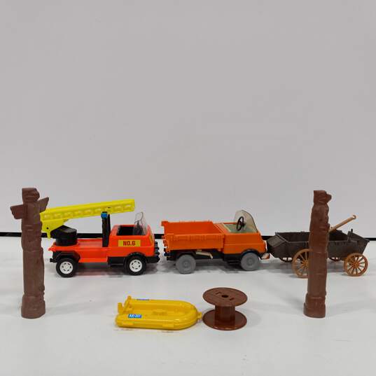 Vintage Playmobil Trucks & Totem Poles Assorted Lot image number 5