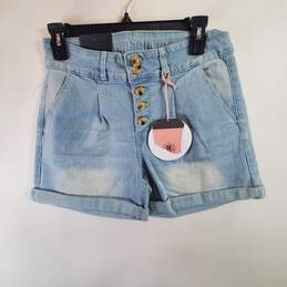 Kydraulic Women Denim Blue Shorts SZ 4 alternative image