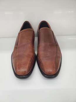 Ecco Men Brown Leather Dress Shoes size-8 Used